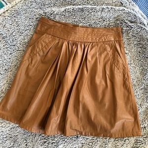 Brown/Tan Skater Skirt